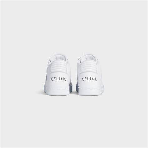 ct-02 celine trainer mid sneaker with scratch in calfskin|CT.